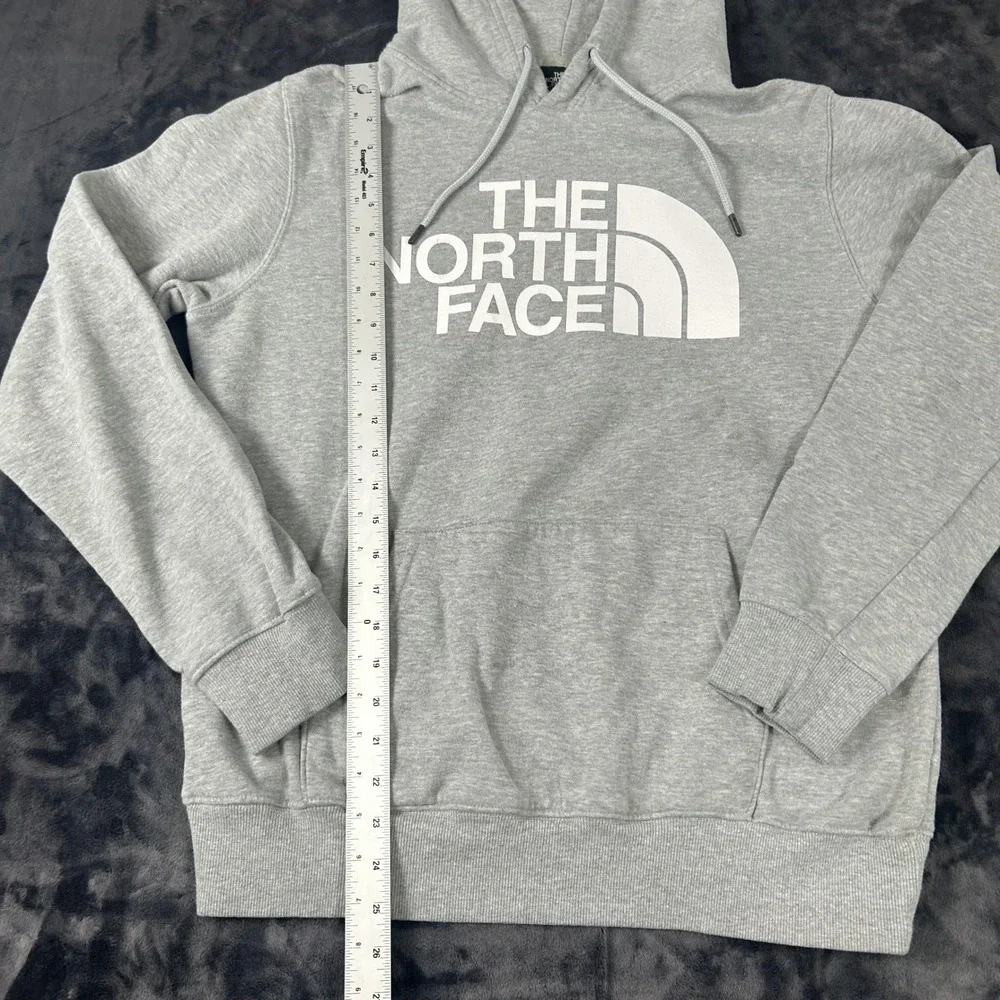 The North Face Hoodie Mens M Gray Half Dome Logo Pullover Sweatshirt